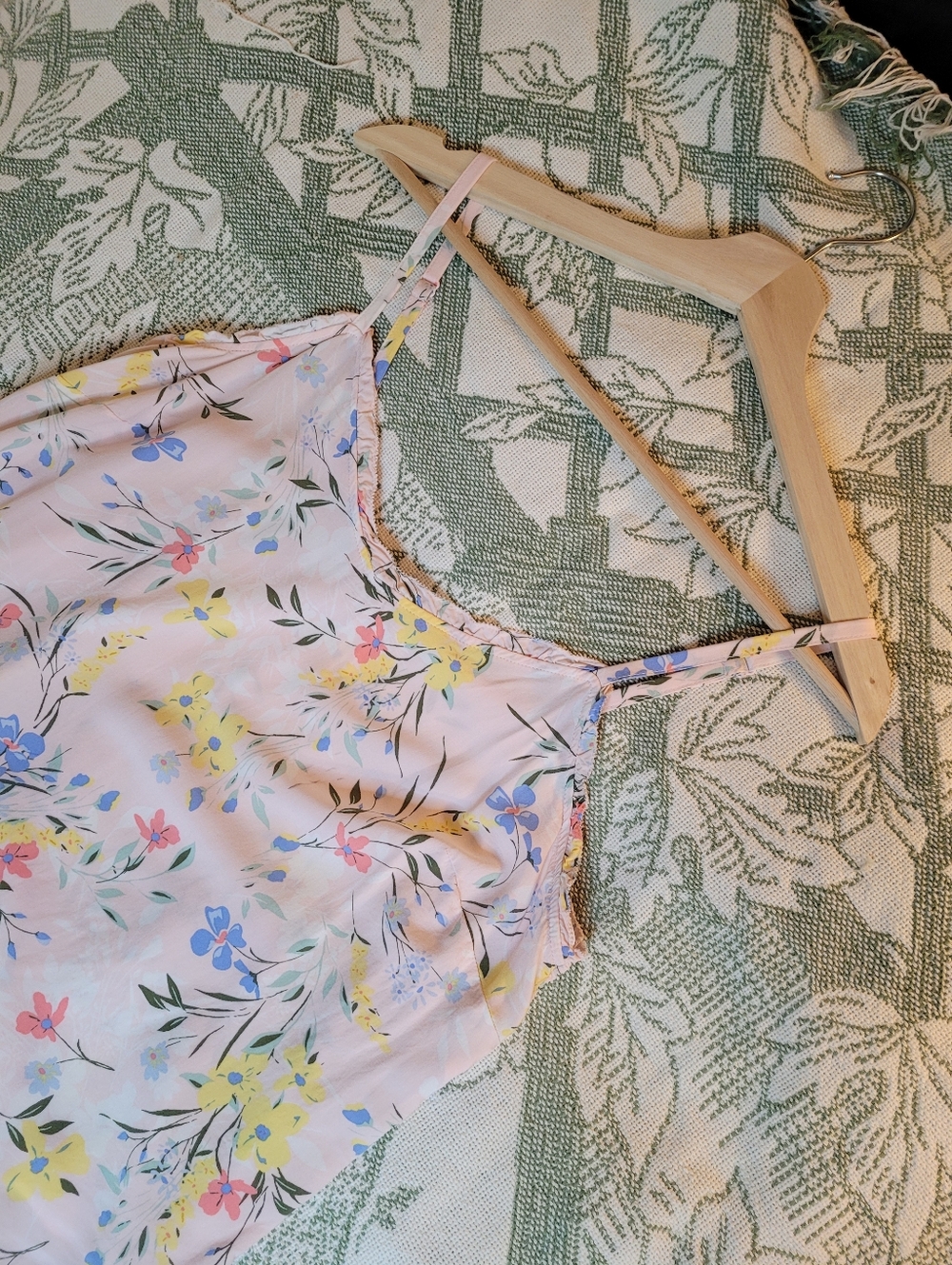 Floral Pink Cami Tank Top